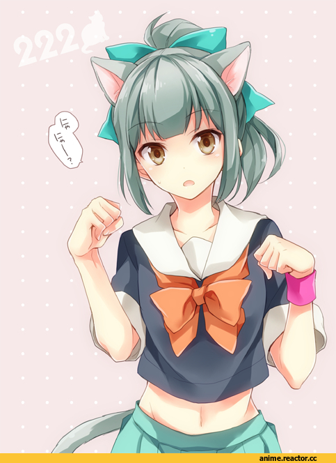 Yuubari, Kantai Collection, nekomimi, Animal Ears, Anime