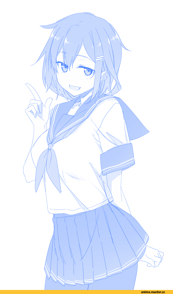 ikazuchi (kantai collection), Kantai Collection, Monochrome (Anime), Anime Art, Himura Kiseki, Anime