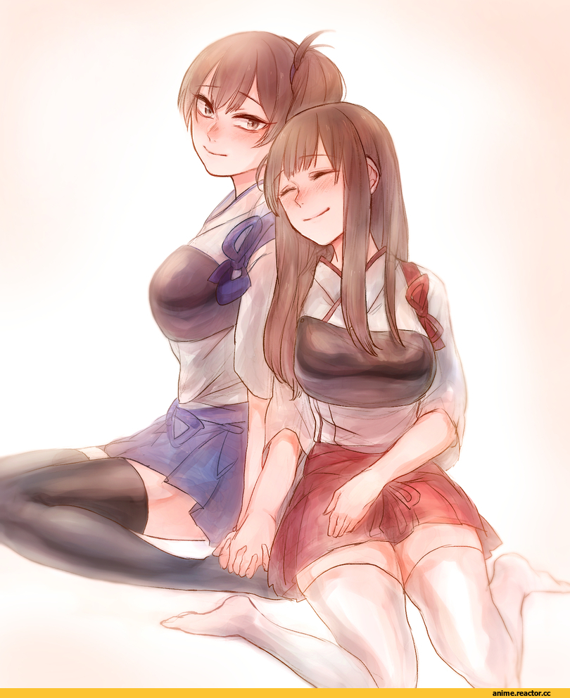 Kaga (Kantai Collection), Kantai Collection, tama wo, Akagi (Kantai Collection), Shoujo Ai, Anime