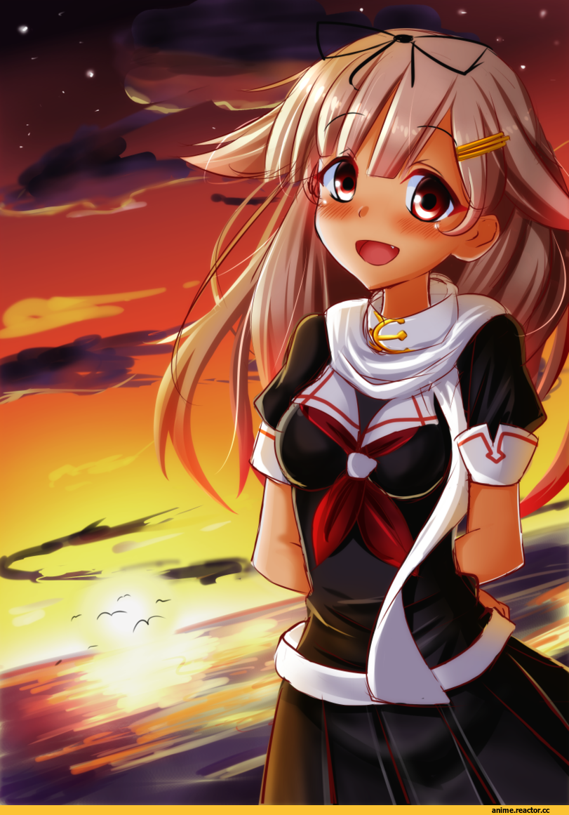 Yuudachi, Kantai Collection, Anime Art, sazamiso rx, Anime