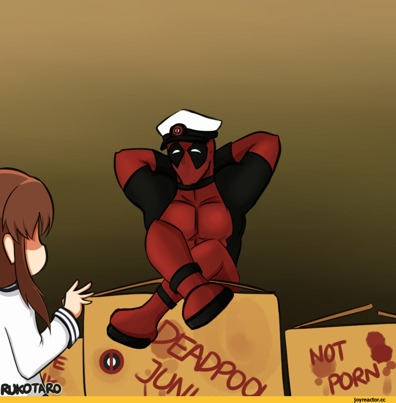 Deadpool, Marvel, фэндомы, Inazuma (Kantai Collection), Kantai Collection, crossover, Anime