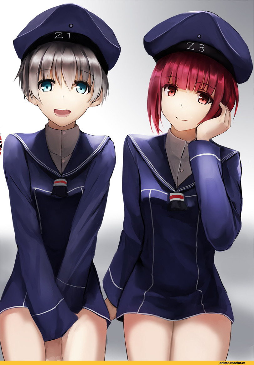 Anime Art, akabane rin, Kantai Collection, Z1 Leberecht Maass (Kantai Collection), Z3 Max Schultz (Kantai Collection), Anime