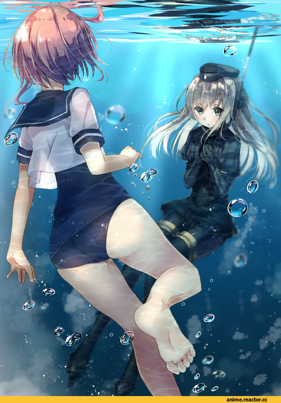 haruno suzune, i-58 (kantai collection), Kantai Collection, U-511 (Kantai Collection), Anime