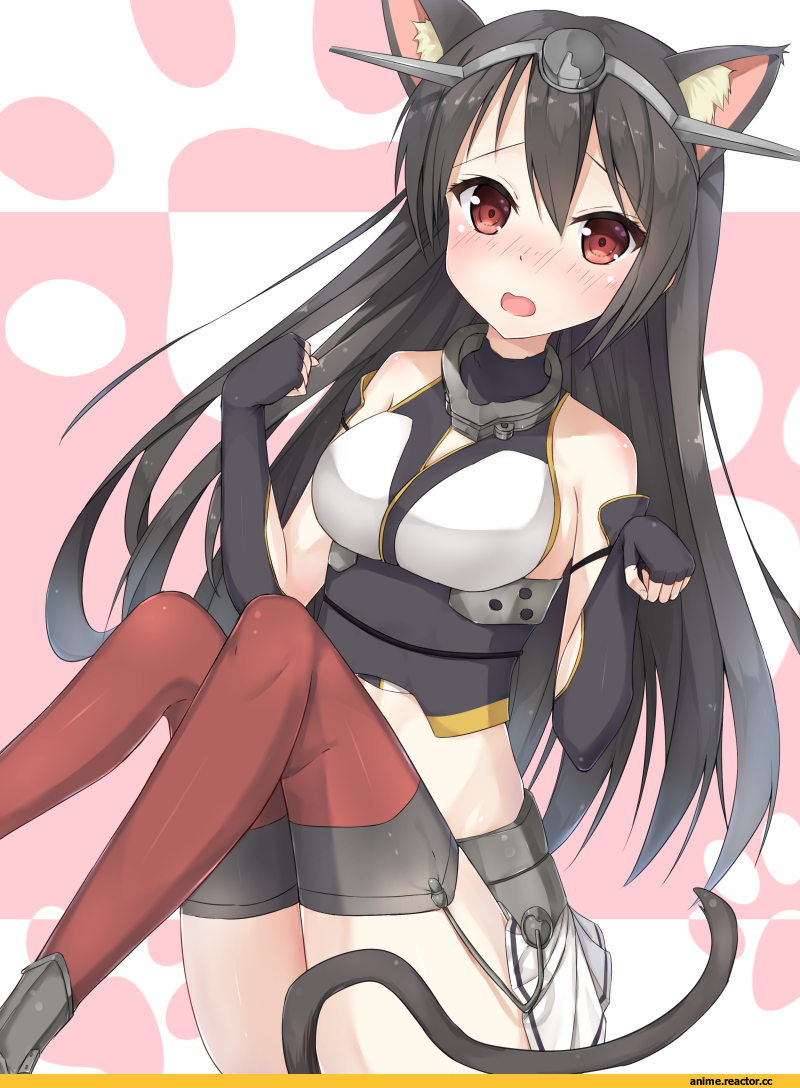 Nagato (Kantai Collection), Kantai Collection, rong yi tan, nekomimi, Animal Ears, Anime