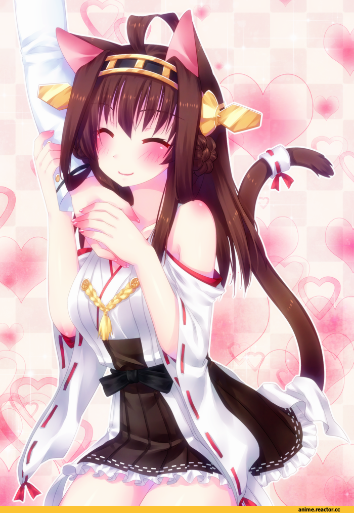 Kongou (Kantai Collection), Kantai Collection, Admiral (Kantai Collection), Anime Ears, neko, Anime