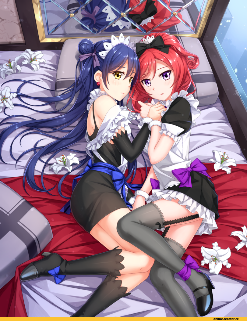 Sonoda Umi, Love Live!, tucana, Nishikino Maki, Maid, Anime