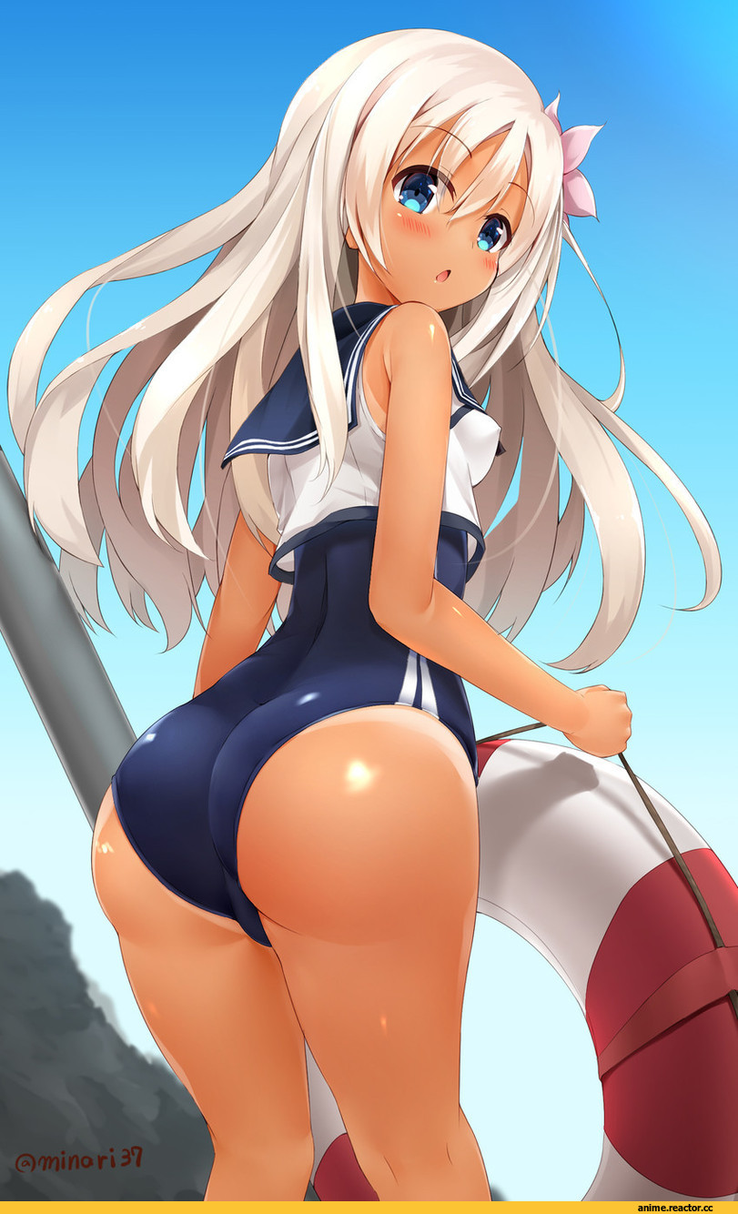 Ro-500 (Kantai Collection), Kantai Collection, minari37, Anime