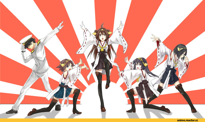 Kongou (Kantai Collection), Kantai Collection, Kirishima (Kantai Collection), Haruna (Kantai Collection), hiei (kantai collection), Admiral (Kantai Collection), yan wen zi, Anime