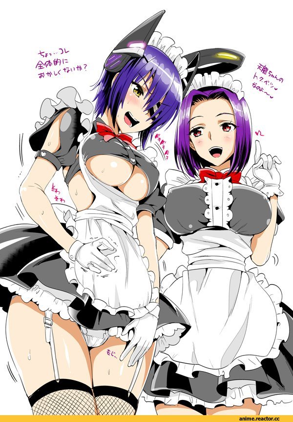 Kojima Saya, Anime Adult pantsu, Anime Ero Kyonyuu, Anime Ero Oppai, Anime Ero Megane, Maid, Tenryuu, Tatsuta, Musashi (Kantai Collection), удалённое, Anime, Anime Art, Anime Ero, Kantai Collection