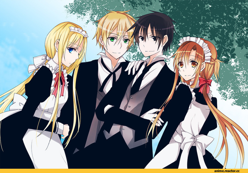 Anime Art, Sasaoka Gungu, Maid, Monochrome (Anime), Anime