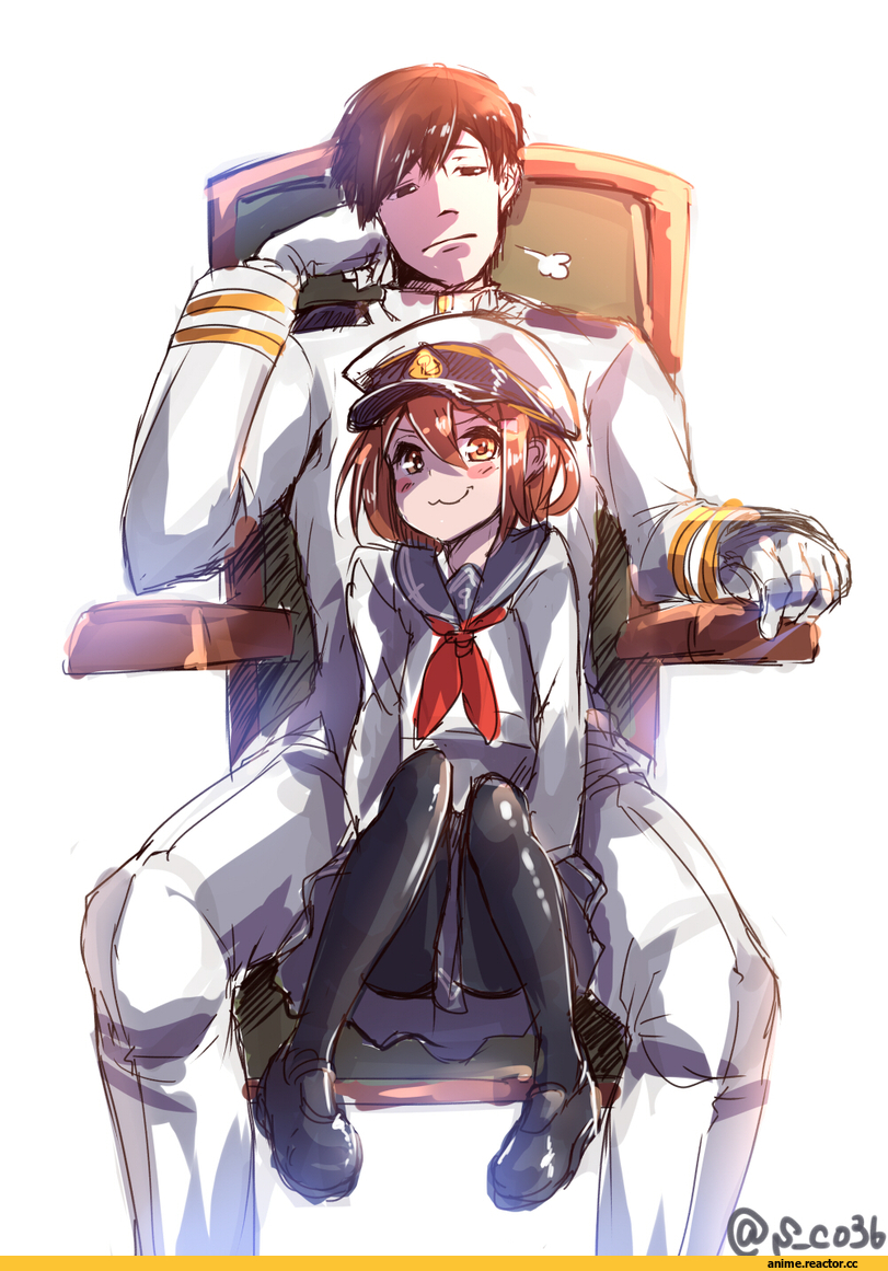 Admiral (Kantai Collection), Kantai Collection, ikazuchi (kantai collection), amatelas, Anime