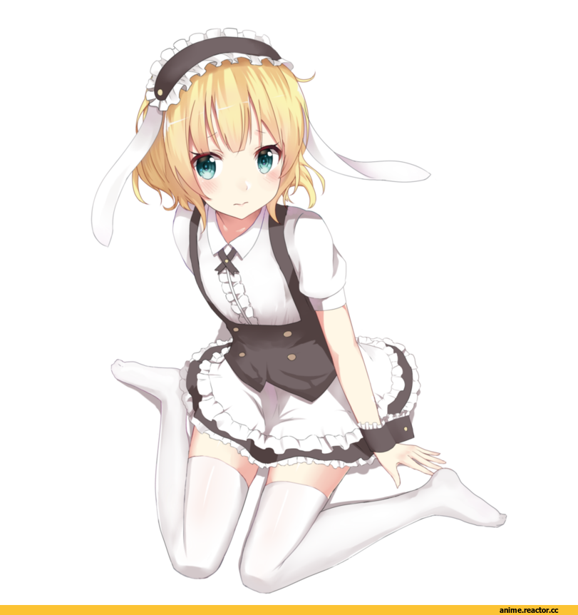 Gochuumon wa Usagi Desu ka?, kirima sharo, kattse, Anime Art, Animal Ears, Maid, Usagimimi, Anime
