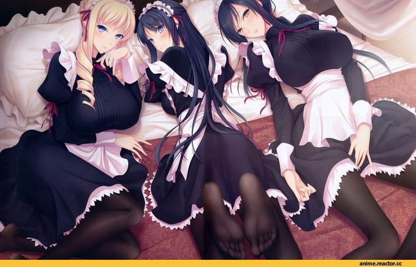 AO, Anime Art, Maid, Walkure Romanze, удалённое, Anime