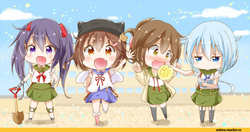 akatsuki (kantai collection), Kantai Collection, ikazuchi (kantai collection), Inazuma (Kantai Collection), Hibiki (Kantai Collection), hyakka onibi, Anime