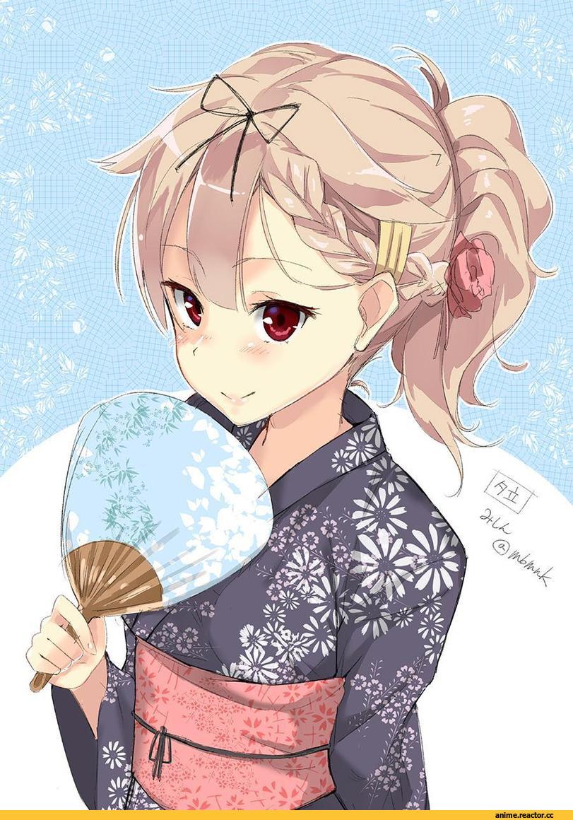 mishin (mbmnk), Yuudachi, Kantai Collection, Anime Art, Anime