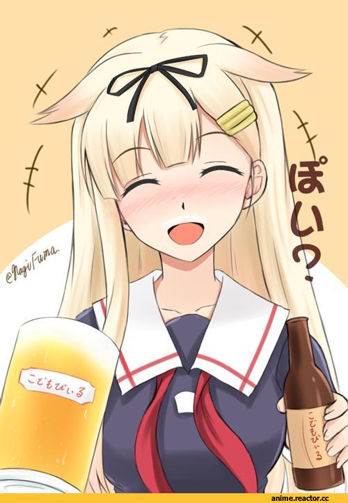 Fuuma Nagi, Anime Art, yuudachi (kantai collection), Kantai Collection, Anime