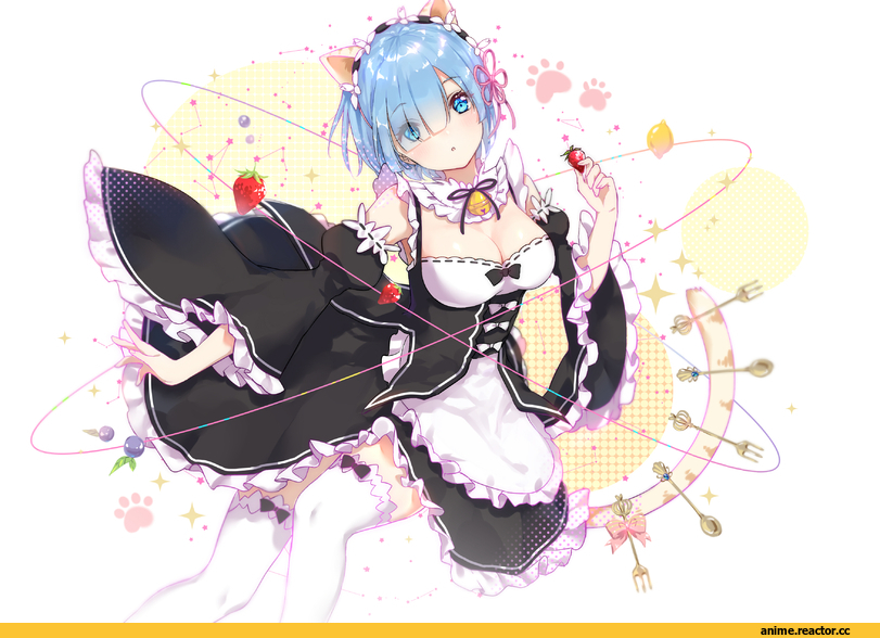 Re Zero Kara Hajimeru Isekai Seikatsu, Rem (re zero), Animal Ears, Anime