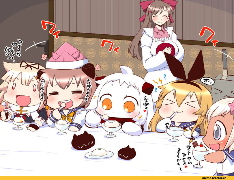 Mamiya (kantai collection), Kantai Collection, Northern Ocean Hime, shimakaze (kantai collection), Ro-500 (Kantai Collection), Yukikaze (Kantai Collection), yuudachi (kantai collection), sako (bosscoffee), Anime