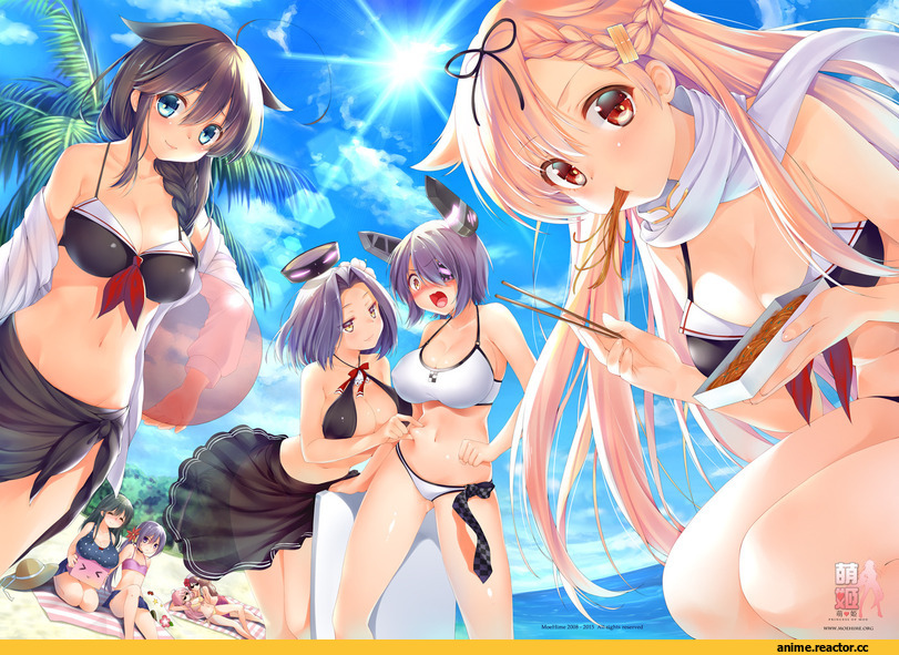 Anime Art, Akashi (Kantai Collection), Akebono, Littorio (Kantai Collection), Shigure (Kantai Collection), Tatsuta, Tenryuu, Ushio (Kantai Collection), Yuudachi, obiwan, Anime, Kantai Collection