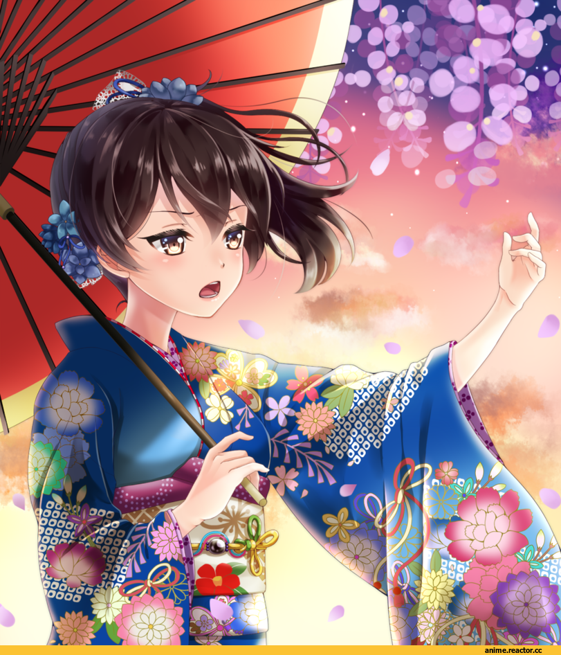 Kaga (Kantai Collection), Kantai Collection, hakuda tofu, Yukata, Anime