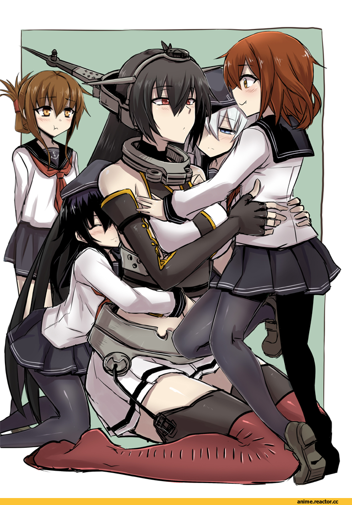 Nagato (Kantai Collection), Kantai Collection, Akatsuki, Hibiki (Kantai Collection), Ikazuchi, Inazuma (Kantai Collection), Anime Art, minarai, Anime
