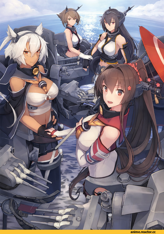 Kantai Collection, Yamato (Kantai Collection), Musashi (Kantai Collection), Mutsu (Kantai Collection), Nagato (Kantai Collection), Anime