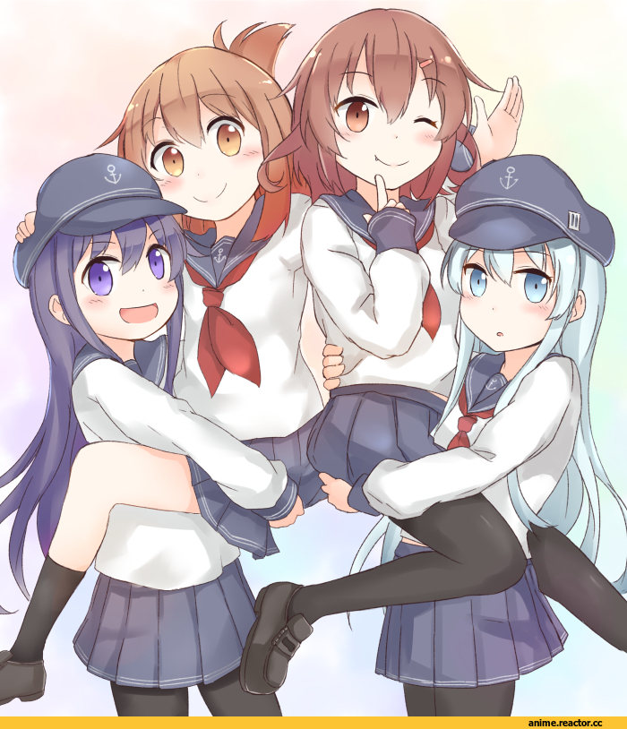 Hibiki (Kantai Collection), Kantai Collection, akatsuki (kantai collection), Inazuma (Kantai Collection), ikazuchi (kantai collection), Ido (Teketeke), Anime