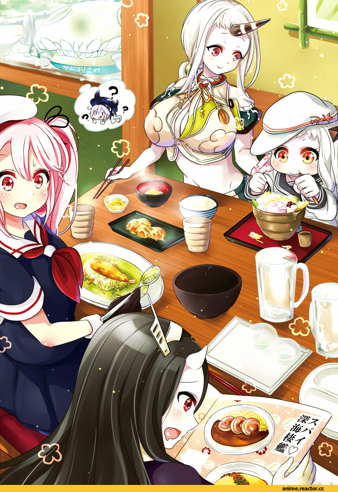 Seaport Hime, Kantai Collection, Northern Ocean Hime, battleship hime, Destroyer Hime, Harusame (Kantai Collection), Juurouta, Anime