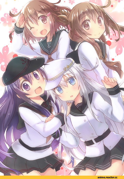 yumi yumi, akatsuki (kantai collection), Kantai Collection, verniy (kantai collection), Inazuma (Kantai Collection), ikazuchi (kantai collection), Anime