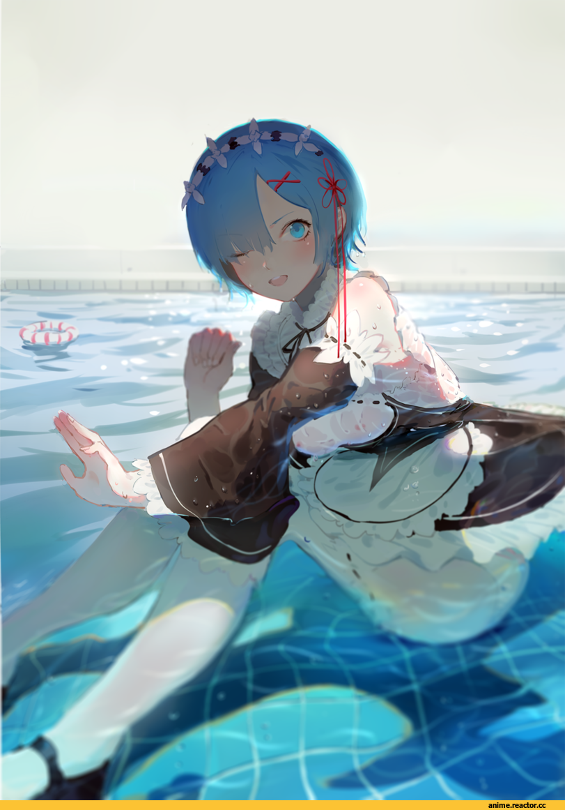 Re Zero Kara Hajimeru Isekai Seikatsu, Rem (re zero), hoshimawa, Anime