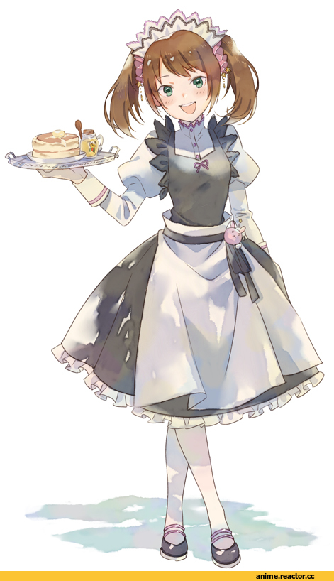 Idolmaster, mizushima saki, miki (binzumekurage), Maid, Anime
