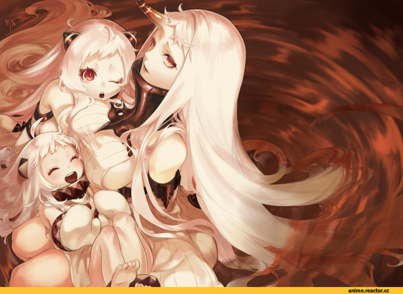 fumizuki (artist), Airfield Hime, Kantai Collection, Seaport Hime, Northern Ocean Hime, Anime