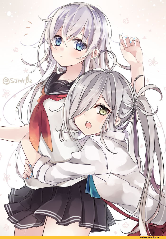 shijima (sjmr02), Hibiki (Kantai Collection), Kantai Collection, Asashimo (Kantai Collection), Anime