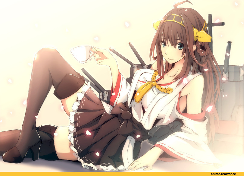 Kongou (Kantai Collection), Kantai Collection, merontomari, Anime Art, Anime