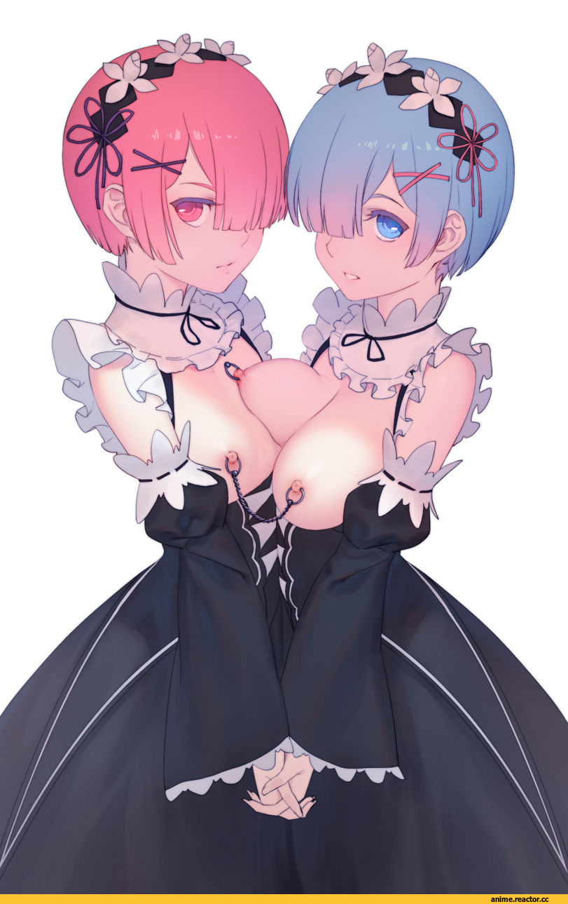 musee, Ram (Re Zero), Re Zero Kara Hajimeru Isekai Seikatsu, Rem (re zero), Anime Ero Oppai, Anime Ero, Anime Adult Piercing, Anime