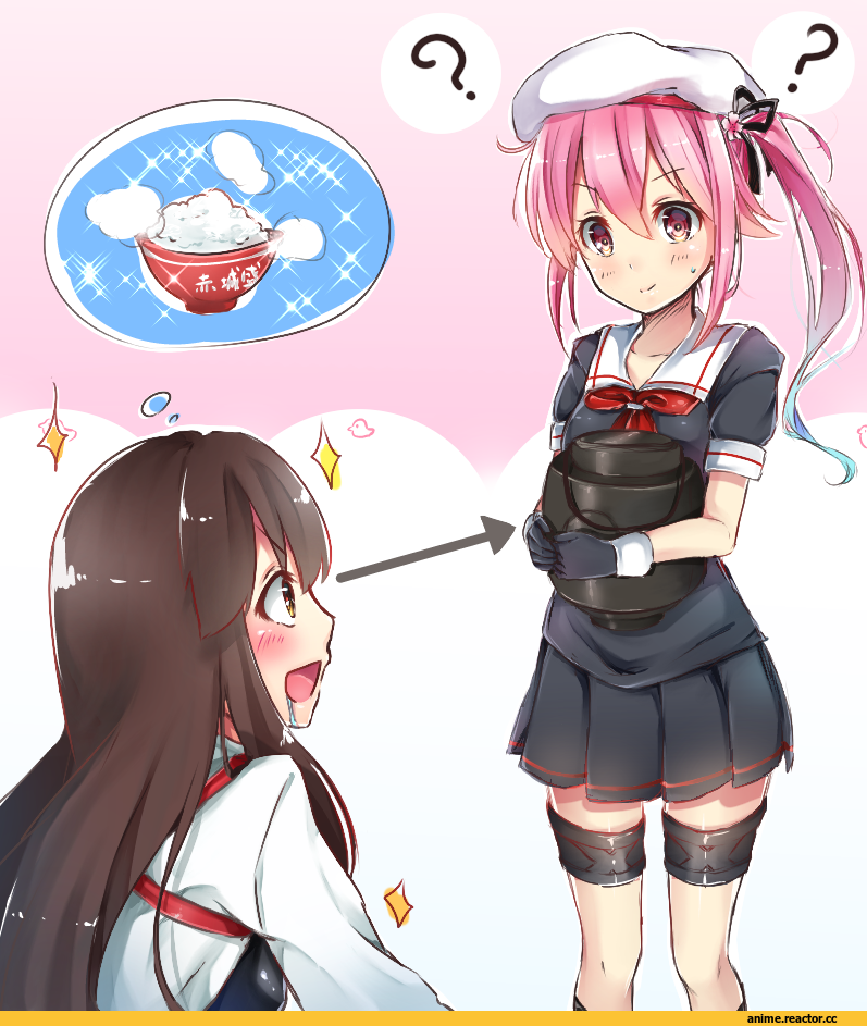 Harusame (Kantai Collection), Kantai Collection, Akagi, Anime Art, jiiwara, Anime