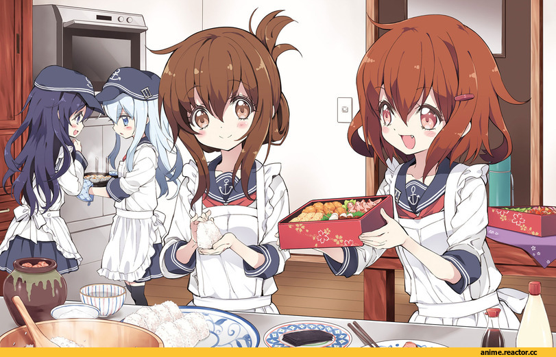 Kantai Collection, Hibiki (Kantai Collection), ikazuchi (kantai collection), Inazuma (Kantai Collection), akatsuki (kantai collection), Anime