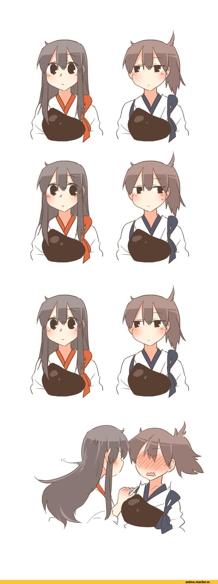 rebecca (keinelove), Kaga (Kantai Collection), Kantai Collection, Akagi (Kantai Collection), в комментариях продолжение, Anime