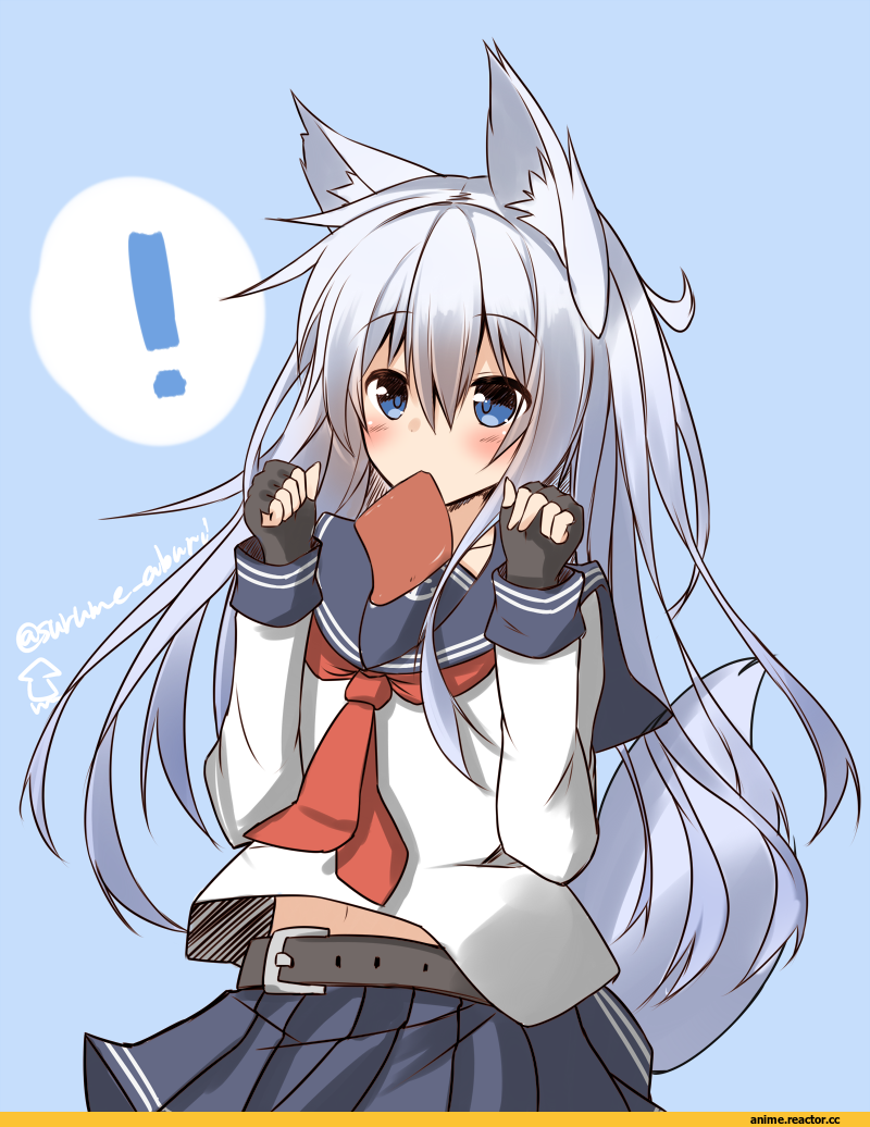 Hibiki (Kantai Collection), Kantai Collection, Inumimi, Animal Ears, surume aburi, Anime