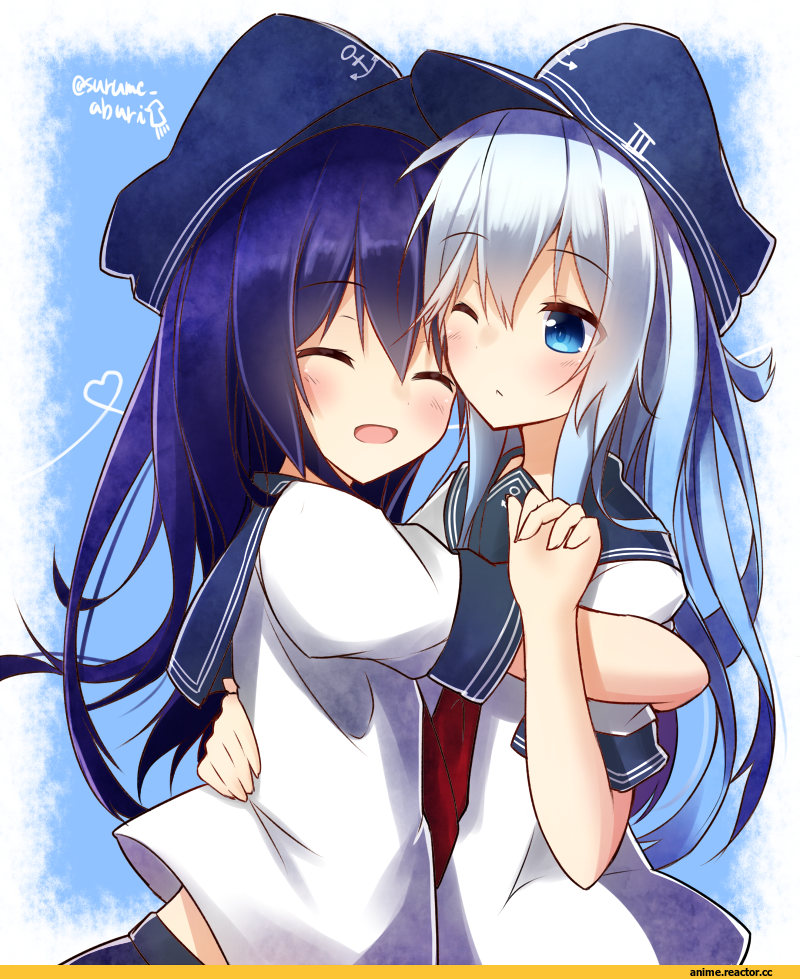 Hibiki (Kantai Collection), Kantai Collection, akatsuki (kantai collection), surume aburi, Anime