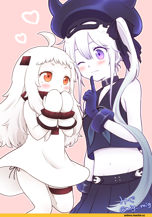 migu (migmig), Destroyer Hime, Kantai Collection, Northern Ocean Hime, Anime