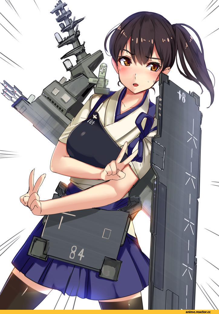 Kantai Collection, Kaga (Kantai Collection), AkasaAi, Anime Art, Anime