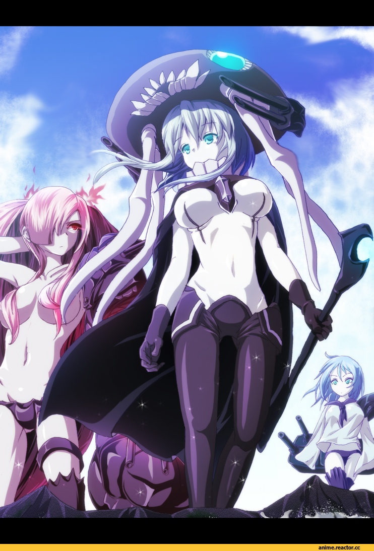 Wo-Class Aircraft Carrier , Kantai Collection, Ta-class Battleship, Southern Ocean War Hime, Anime Art, wrwr, Shinkaisei-kan, Anime