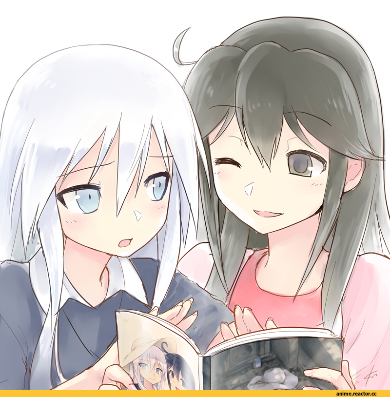 ebizome, Hibiki (Kantai Collection), Kantai Collection, Ushio (Kantai Collection), Anime