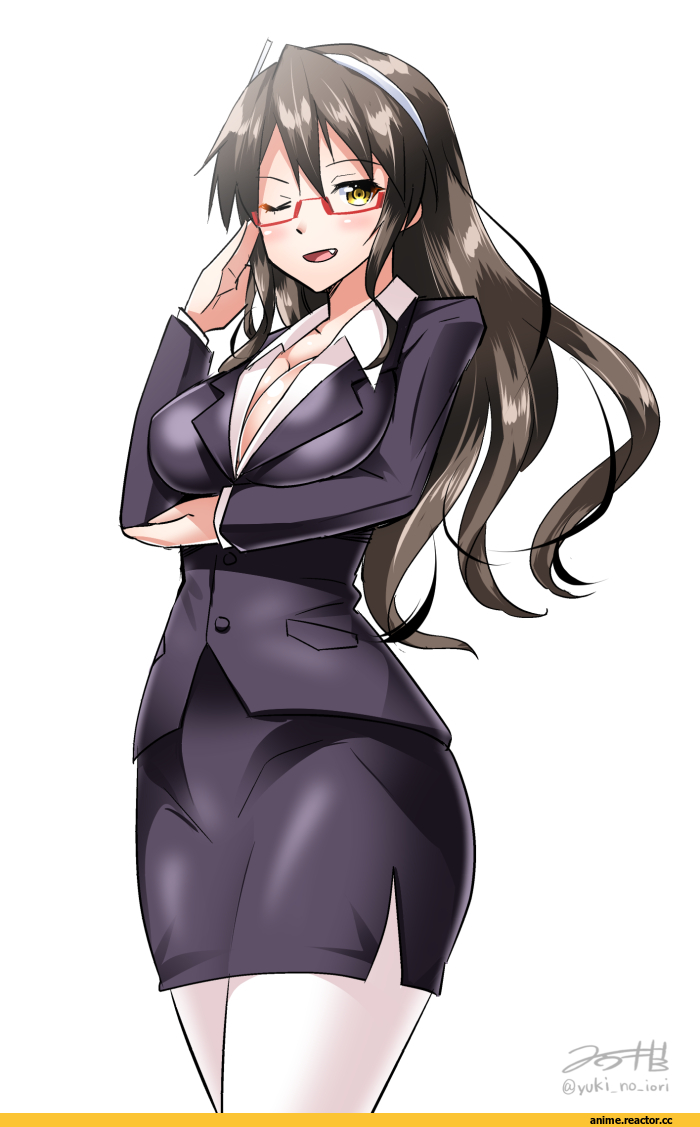 Ashigara (kantai collection), Kantai Collection, yuki no iori, Megane, Anime