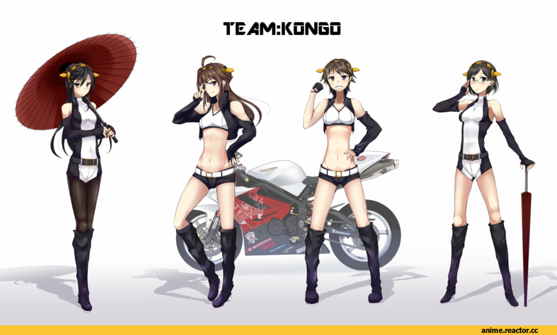 Kongou (Kantai Collection), Kantai Collection, Haruna (Kantai Collection), hiei (kantai collection), Kirishima (Kantai Collection), Anime
