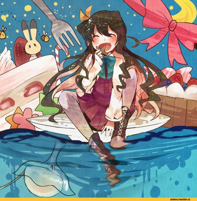 Naganami (Kantai Collection), Kantai Collection, Ringetsumon, Anime Art, Anime