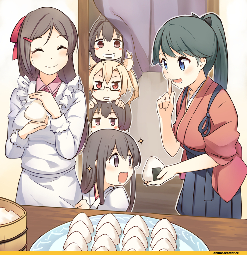 Ido (Teketeke), Anime Art, Akagi (Kantai Collection), Kantai Collection, Kaga (Kantai Collection), Houshou (Kantai Collection), Mamiya (kantai collection), Musashi (Kantai Collection), Yamato (Kantai Collection), Anime