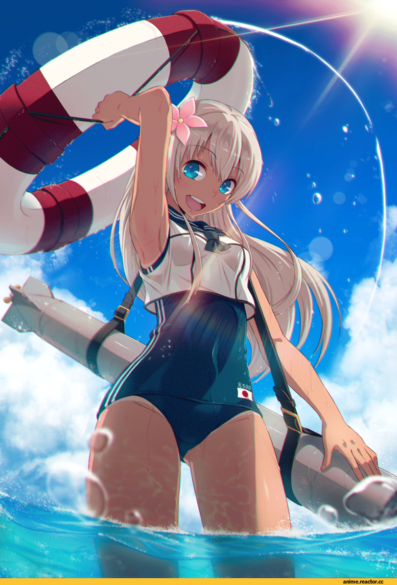 Ro-500 (Kantai Collection), Kantai Collection, 40hara, Anime Art, Anime