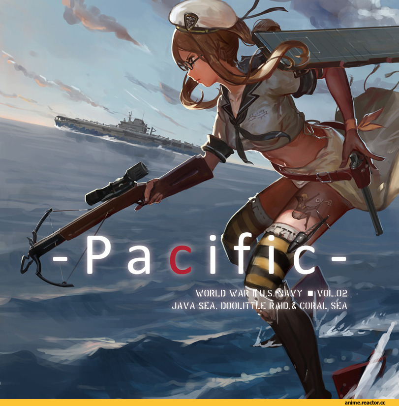Jeanex, USS Hornet (CV-8), Kantai Collection, original, uss arizona (bb-39), uss pennsylvania (bb-38), AO, Anime Art, Kantai Original, Anime